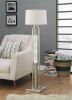 15" X 15" X 58" Sand Nickel Floor Lamp