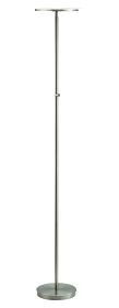 Brushed Nickel Adjustable Touch Led Floor Lamp