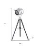 32" X 32" X 67" Stainless Steel  Floor Lamp