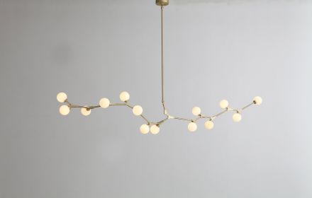 90.5 X 18 X 17 Black White Iron Glass Pendant Lamp