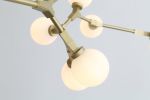90.5 X 18 X 17 Black White Iron Glass Pendant Lamp