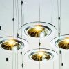 33 X 33 X 55 Clear Crystal Glass Pendant Lamp