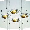 33 X 33 X 55 Clear Crystal Glass Pendant Lamp