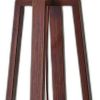 Walnut Wood Finish Linen Fabric Shade Table Lamp