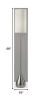 68" Traditional Shaped Floor Lamp With White Drum Shade