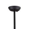 Black Kitchen Island Six Light Metal Ceiling Light