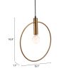Gold Ring Metal Dimmable Chandelier