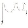 Brass Lantern Plastic Dimmable Ceiling Light