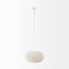 Whitewash Beaded Hanging Chandelier