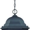 Telfair 3-Light Matte Black Hanging Light
