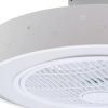 Modern White Ceiling Fan and Light