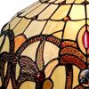 16" Tiffany Style Stained Glass Two Light Glass Dimmable Ceiling Light