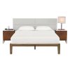 Jaxx Panelist Modern Padded Headboard â€“ Set of 4 Wall Mounted Panels (Each 11.25" x 38") - King, Microvelvet
