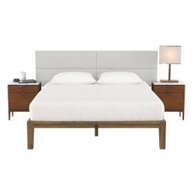 Jaxx Panelist Modern Padded Headboard â€“ Set of 4 Wall Mounted Panels (Each 11.25" x 38") - King, Microvelvet