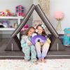 Jaxx Zipline Playscape Imaginative Furniture Playset Sofa for Creative Kids, Original Set, Charcoal