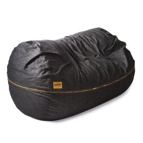 Jaxx 7 Foot Giant Bean Bag Sofa, Dark Denim