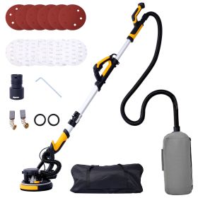 Drywall Sander, 780W Electric Drywall Sander with Vacuum Dust Collection 6.5A Motor Dustless Floor Sander with Variable Speed 900-1800RPM, LED Light