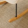 Rocking Chair Nursery, Upholstered Glider Rocker with High Backrest, Stylish Modern Rocking Accent Chair Glider Recliner for Living Room Nursery Bedro