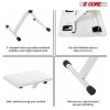 5 Core Keyboard Bench X Style Piano Stool Thick Padded Seat 16.3 to 19.6 inch Adjustable Keyboards Chair White - KBB 02 WH