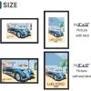 11x17 Picture Frame, Display Poster 8x12 with Mat or 11 x 17 Without Mat, Wall Gallery Photo Frames, Black, 2 Pack