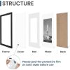 11x17 Picture Frame, Display Poster 8x12 with Mat or 11 x 17 Without Mat, Wall Gallery Photo Frames, Black, 2 Pack