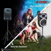 5 Core Speaker Stand Tripod Floor Heavy Duty Adjustable Up to 72 Inch DJ Studio Monitor Stands Pole Mount  - SS HD 1PK BLK BAG