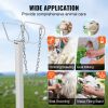 VEVOR Goat & Sheep Stand, 47x23 inch Livestock Stand, Metal Livestock Milking and Shearing Stand 21" to 33" Adjustable Height, with Headpiece and Nose