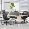 Office Managerial Executive Chair, Comfortable Lumbar Support, Comfy Arms for Home,Bedroom,Study,Student,Black,Executive Chair