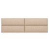 Jaxx Panelist Modern Padded Headboard Set of 4 Wall Mounted Panels (Each 11.25" x 38") - King, Microvelvet