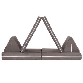 Jaxx Zipline Playscape Imaginative Furniture Playset Sofa for Creative Kids, Original Set, Charcoal