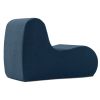 Jaxx Uptown Modern Armless Accent Chair, Boucle