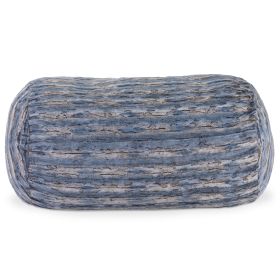 Jaxx Grand Lounger 7 Foot Bean Bag Sofa - Luxe Faux Fur (Color: Luxe Faux Fur - Indigo Fox)