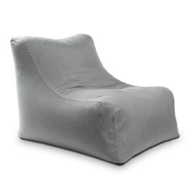 Jaxx Ponce Outdoor Bean Bag Chair - Weather Resistant Patio and Poolside Lounge Seating (Color: Sunbrella Granite)
