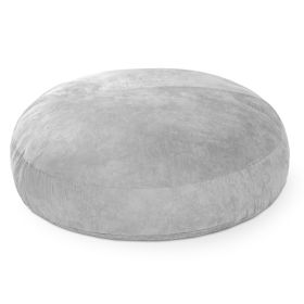Jaxx 6 ft Cocoon - Large Bean Bag Chair for Adults (Color: Microsuede Platinum)