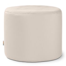 Jaxx Spring Indoor / Outdoor Bean Bag Pouf Ottoman (Color: Pearl)
