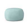 Jaxx Ellis Ottoman Shearling Faux-Lamb Plush Pouf for Modern Interior Design, Large