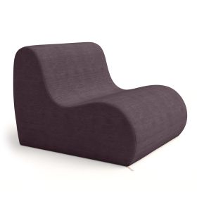 Jaxx Uptown Large Modern Armless Accent Chair (Color: Pinot)