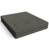 Jaxx Zipline Convertible Sleeper Loveseat & Ottomans, Textured Microvelvet