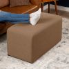 Jaxx Monroe Large Rectangular Foam Ottoman / Coffee Table, (36 x 18)