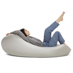 Nimbus Spandex Bean Bag Chair, Large (Color: Silver)