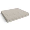 Jaxx Zipline Convertible Sleeper Sofa & Three Ottomans/California King-Size Bed, Textured Microvelvet