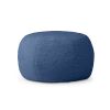 Jaxx Ellis Ottoman Shearling Faux-Lamb Plush Pouf for Modern Interior Design, Large