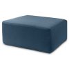 Jaxx Fairlie Couch Ottoman - Oversized Square Foam Coffee Table Ottoman, 36" , Luxe Boucle