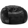 Jaxx Saxx 6 Foot Giant Bean Bag Chair - Premium Faux Rabbit Fur,