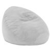 Jaxx Koku - Designer Oval Two-Tone Bean Bag Chair - Quilted Microvelvet