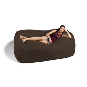 Jaxx 7 Foot Giant Bean Bag Sofa (Color: chocolate)