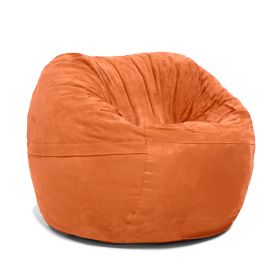 Jaxx Saxx 3 Foot Bean Bag Chair with Removable Cover (Color: Orange)