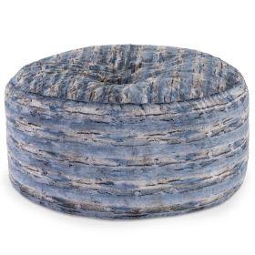 Jaxx 5 Foot Saxx Bean Bag Chair For Adults - Luxe Faux Fur (Color: Luxe Faux Fur - Indigo Fox)