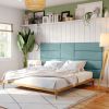 Jaxx Panelist Modern Padded Headboard- Wall Mounted Panel (22.5" x 22.5") - Microvelvet