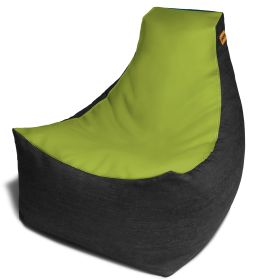 Jaxx Pixel Gamer Chair - Game Room / Home Theater Bean Bag Chair (Color: Green)